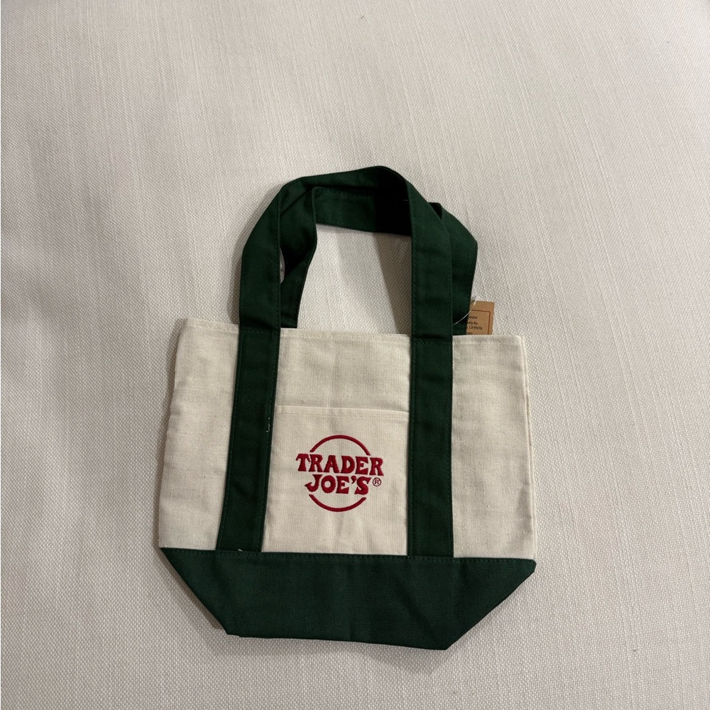 Trader Joe’s mini canvas tote bag